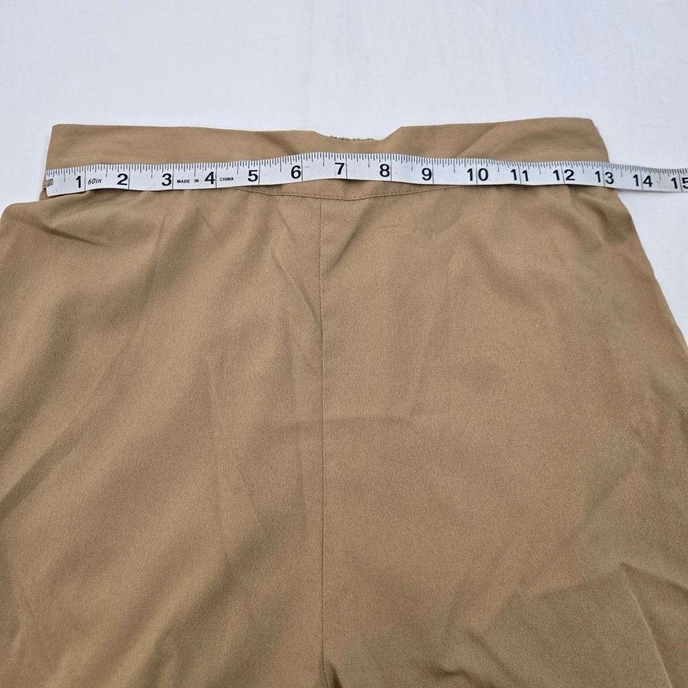 Aurelia M Super High Rise Wide Leg Crop Pants 24 Inseam Pull On Palazzo - Picture 5 of 10
